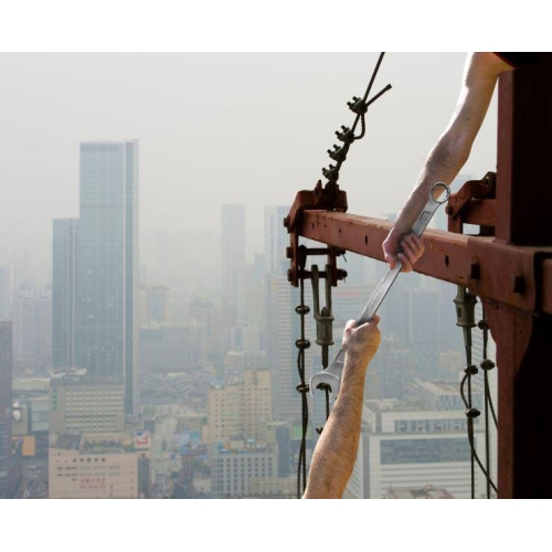 HAZET Ring-Maulschlüssel extralang Außen Doppelsechskant SW 32 mm 600LG-32