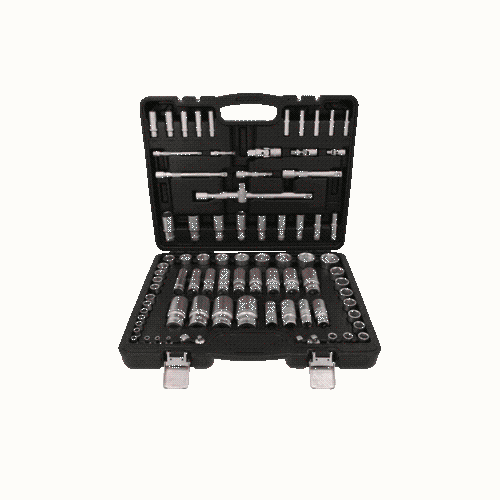 1/4 Zoll+3/8 Zoll+1/2 Zoll Steckschl&uuml;ssel-Satz 82-tlg Zollma&szlig;e KS TOOLS 917.0082