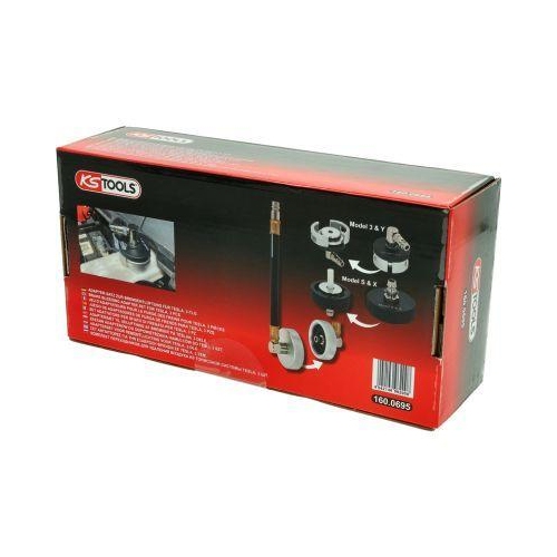 Adapter-Satz zur Bremsentl&uuml;ftung f&uuml;r Tesla, 3-tlg KS TOOLS 160.0695