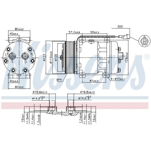 NISSENS Kompressor, Klimaanlage ** FIRST FIT ** 89416