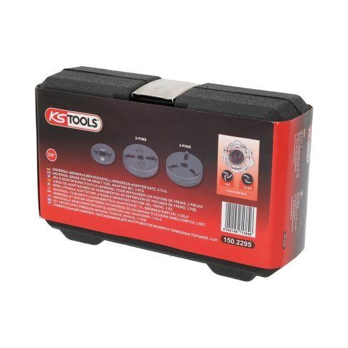 Universal Bremskolben-R&uuml;ckstell-Werkzeug-Adapter-Satz, 3-tlg KS TOOLS 150.2295