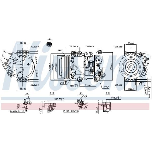 NISSENS Kompressor, Klimaanlage ** FIRST FIT ** 890158