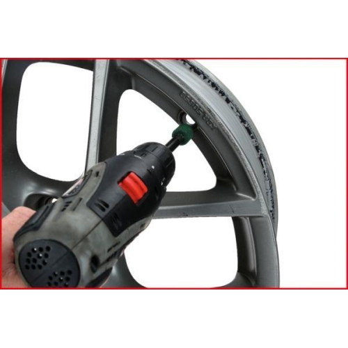 Ventilsitz-Reinigungswerkzeug-Satz f&uuml;r Alufelgen, 7-tlg