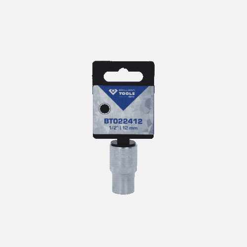 1/2 Zoll Zw&ouml;lfkant-Stecknuss, 12 mm BRILLIANT TOOLS BT022412