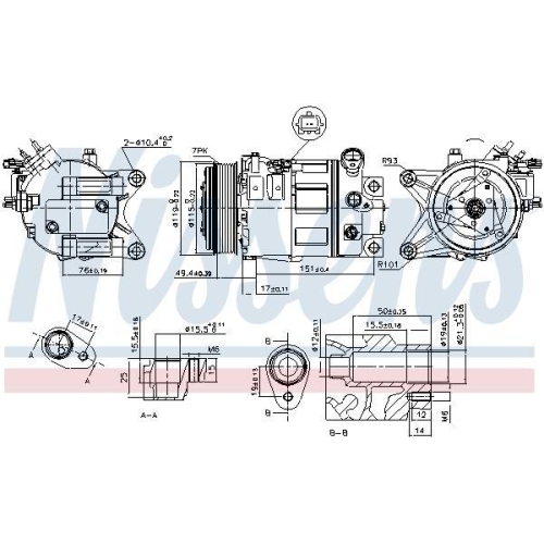 NISSENS Kompressor, Klimaanlage ** FIRST FIT ** 890226