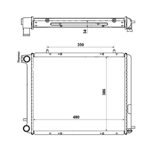 NRF K&uuml;hler, Motork&uuml;hlung EASY FIT 507352