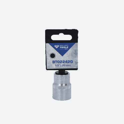 1/2 Zoll Zw&ouml;lfkant-Stecknuss, 20 mm BRILLIANT TOOLS BT022420