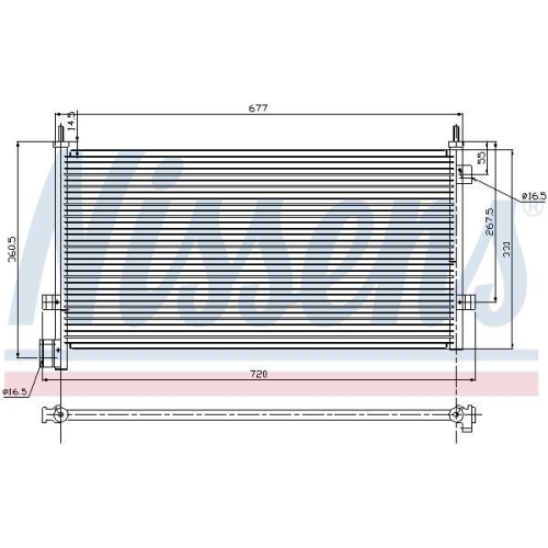 NISSENS Kondensator, Klimaanlage ** FIRST FIT ** 94578