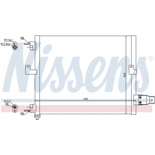 NISSENS Kondensator, Klimaanlage 94036