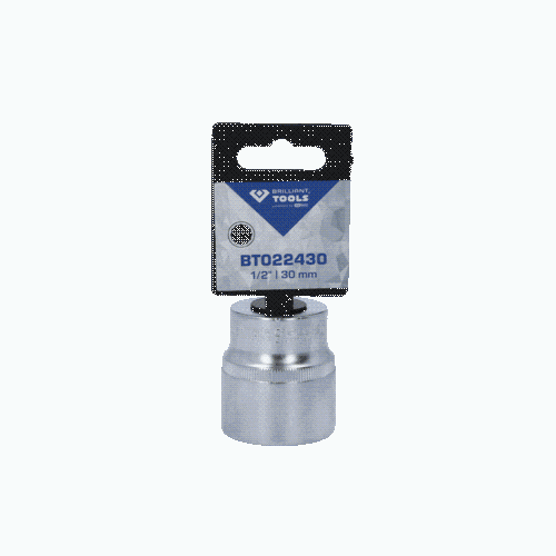 1/2 Zoll Zw&ouml;lfkant-Stecknuss, 30 mm BRILLIANT TOOLS BT022430