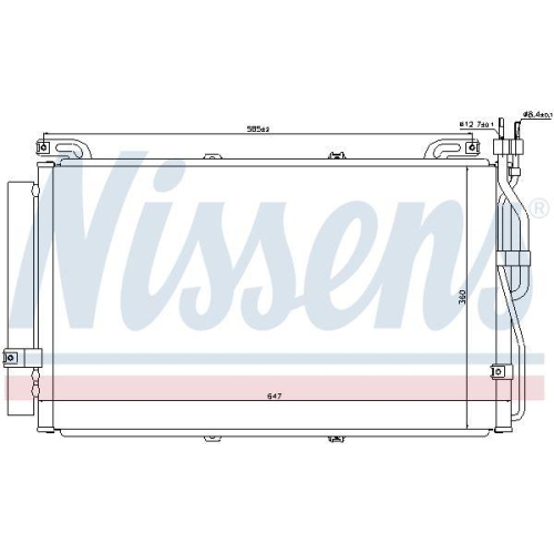 NISSENS Kondensator, Klimaanlage 94645