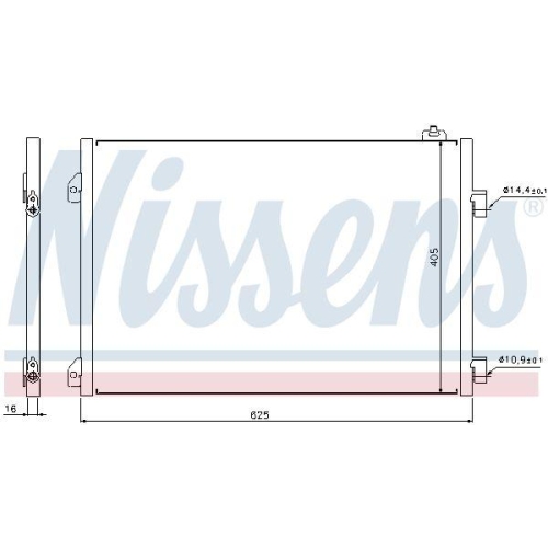 NISSENS Kondensator, Klimaanlage ** FIRST FIT ** 94668