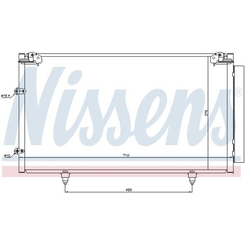 NISSENS Kondensator, Klimaanlage ** FIRST FIT ** 94757