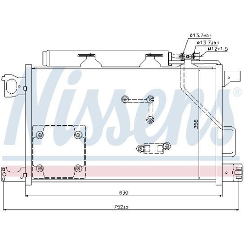 NISSENS Kondensator, Klimaanlage ** FIRST FIT ** 94857