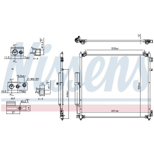 NISSENS Kondensator, Klimaanlage ** FIRST FIT ** 941164