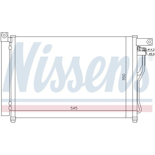 NISSENS Kondensator, Klimaanlage 94895
