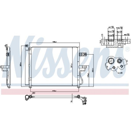 NISSENS Kondensator, Klimaanlage ** FIRST FIT ** 94452