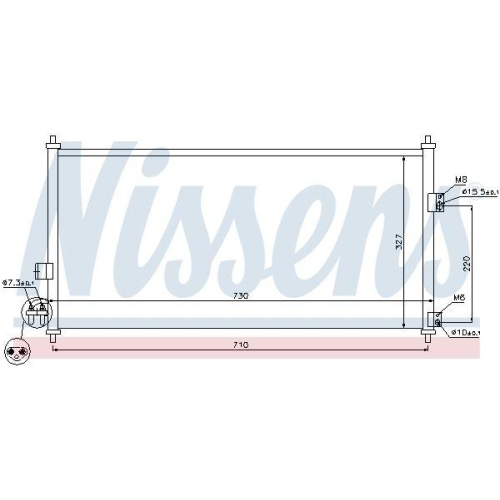 NISSENS Kondensator, Klimaanlage ** FIRST FIT ** 94889