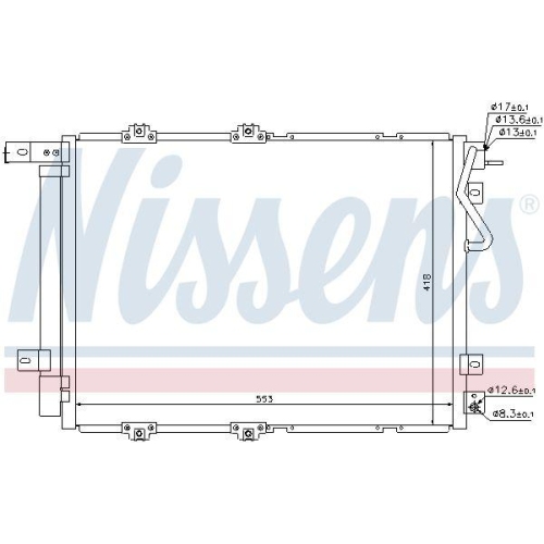 NISSENS Kondensator, Klimaanlage 940203