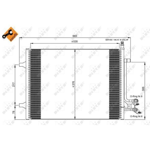 NRF Kondensator, Klimaanlage EASY FIT 35904