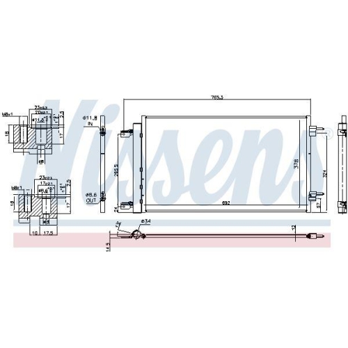 NISSENS Kondensator, Klimaanlage ** FIRST FIT ** 940735