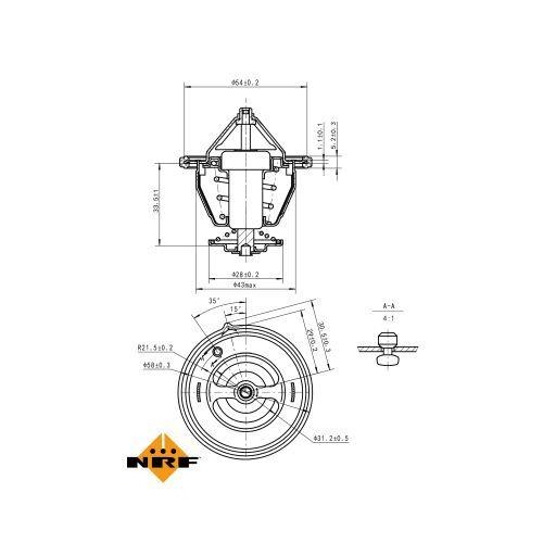 NRF Thermostat, K&uuml;hlmittel EASY FIT 725132