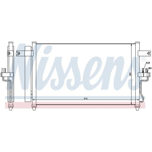 NISSENS Kondensator, Klimaanlage 94904