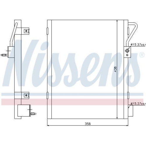NISSENS Kondensator, Klimaanlage 940019