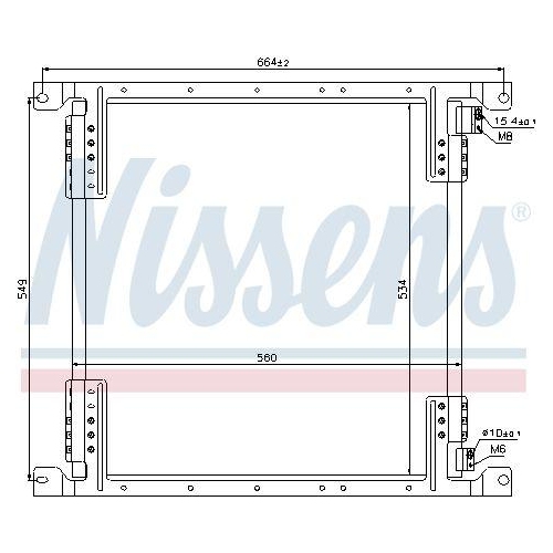 NISSENS Kondensator, Klimaanlage 940242