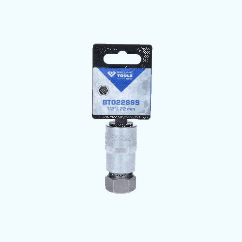 1/2 Zoll Innensechskant Bit-Stecknuss 55 mm lang 22 mm BRILLIANT TOOLS BT022869