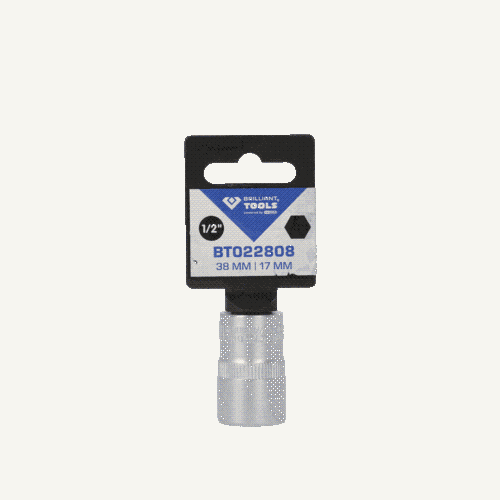 1/2 Zoll Sechskant-Stecknuss, 17 mm BRILLIANT TOOLS BT022808