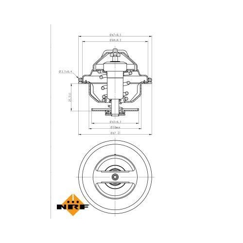 NRF Thermostat, Kühlmittel EASY FIT 725184