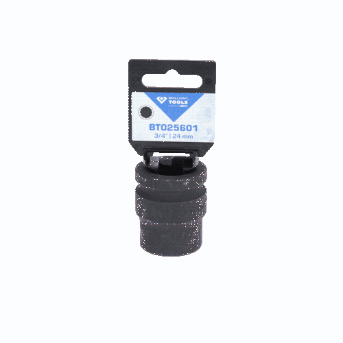 3/4 Zoll Kraft-Stecknuss Zw&ouml;lfkant, 24 mm, kurz BRILLIANT TOOLS BT025601
