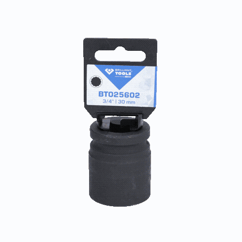 3/4 Zoll Kraft-Stecknuss Zw&ouml;lfkant, 30 mm, kurz BRILLIANT TOOLS BT025602