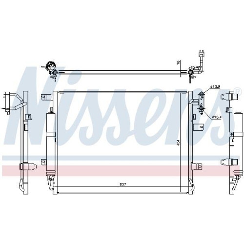 NISSENS Kondensator, Klimaanlage ** FIRST FIT ** 940482