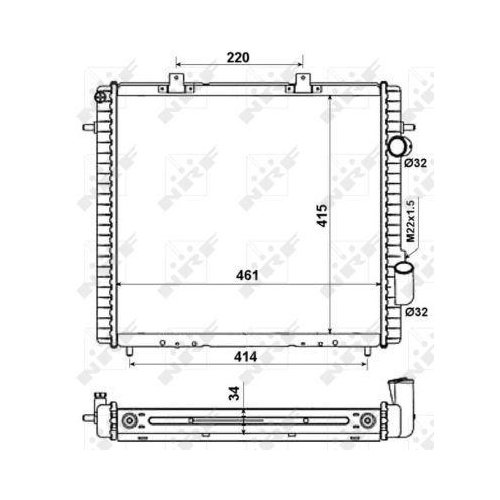 NRF K&uuml;hler, Motork&uuml;hlung EASY FIT 507359