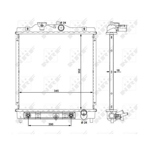 NRF K&uuml;hler, Motork&uuml;hlung EASY FIT 516355