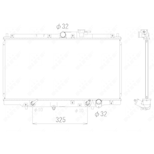 NRF K&uuml;hler, Motork&uuml;hlung EASY FIT 53328
