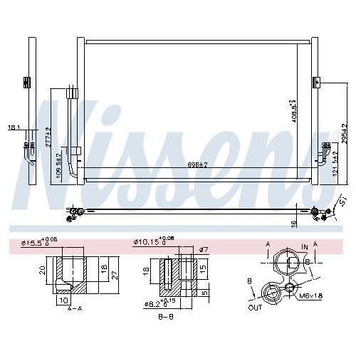 NISSENS Kondensator, Klimaanlage ** FIRST FIT ** 940556