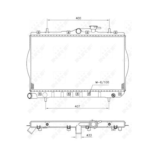 NRF K&uuml;hler, Motork&uuml;hlung EASY FIT 53260