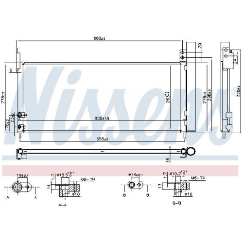 NISSENS Kondensator, Klimaanlage 940666
