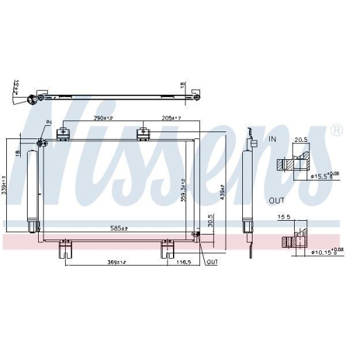 NISSENS Kondensator, Klimaanlage ** FIRST FIT ** 940810