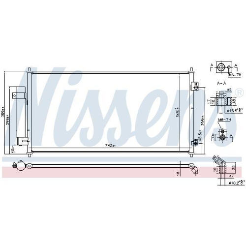 NISSENS Kondensator, Klimaanlage 940818