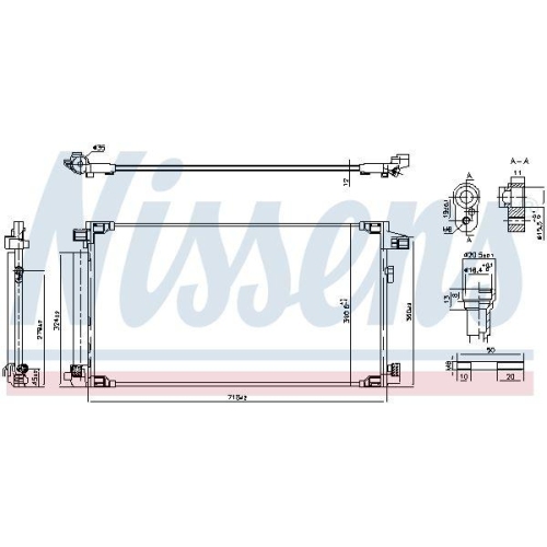 NISSENS Kondensator, Klimaanlage ** FIRST FIT ** 941071
