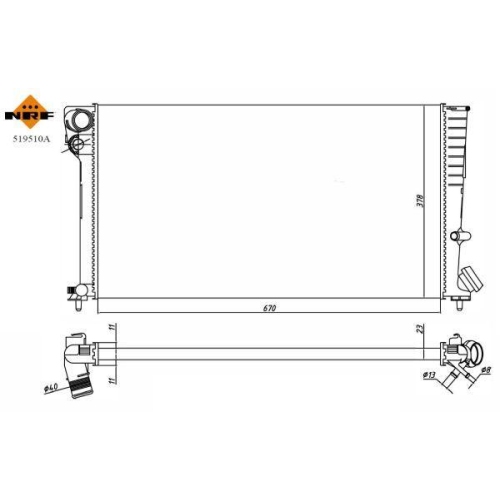 NRF K&uuml;hler, Motork&uuml;hlung Economy Class 519510A