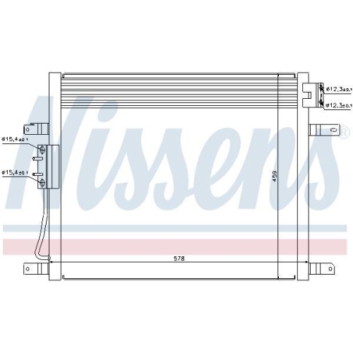 NISSENS Kondensator, Klimaanlage ** FIRST FIT ** 94972