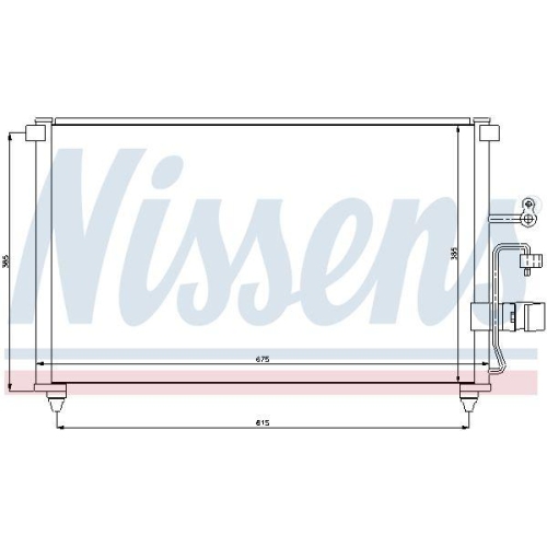 NISSENS Kondensator, Klimaanlage 94639