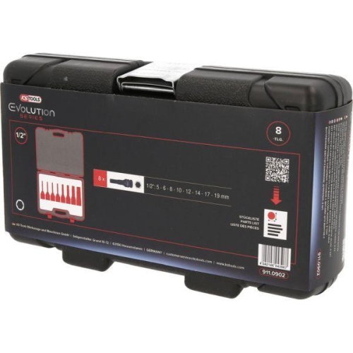 KS TOOLS Kraft-Stecknuss-Satz 911.0902