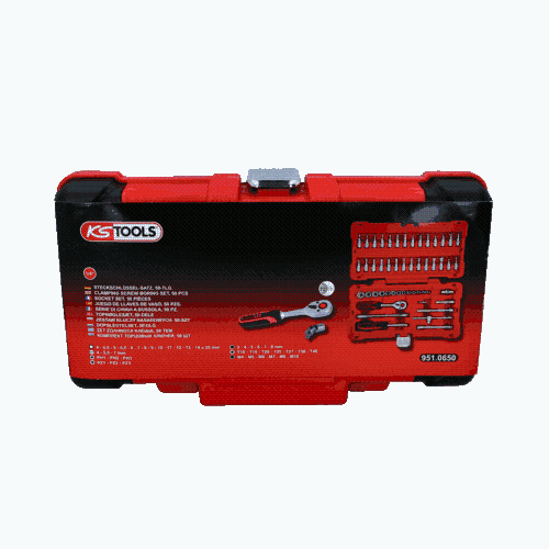 1/4 Zoll Steckschl&uuml;ssel-Satz, 50-tlg KS TOOLS 951.0650