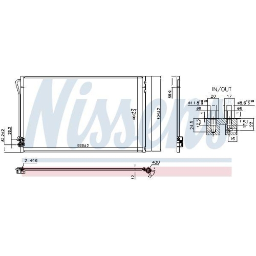 NISSENS Kondensator, Klimaanlage ** FIRST FIT ** 941054
